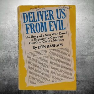 🍒4 for $20🍒 Deliver Us From Evil Book by Don Basham Vintage 1972 Book